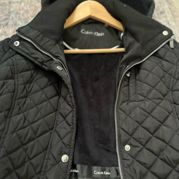 Calvin Klein Quilted Black Jacket XS - Picture 2 of 4